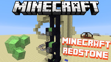 FAST SLIME BLOCK ELEVATOR - Minecraft Redstone