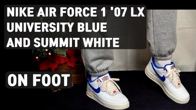 Nike Air Force 1 First Use University Blue - Unboxing and OnFeet Review  (PT-BR) 