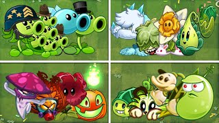 Team Plant (Mega Gatling Pea + Snow Pea) VS 03 Team Plant - Who Will Win? - PvZ 2 Team Plant