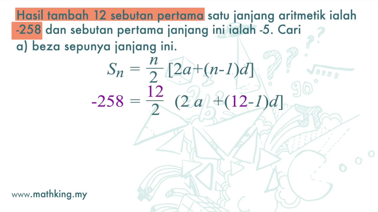 Soalan Add Math Janjang - Bca Contoh