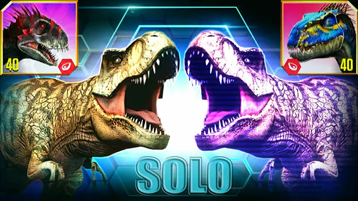SCORPIOS REX Vs INDORAPTOR GEN 2 Vs CHROMASPINUS (SOLO BATTLE) | JURASSIC WORLD THE GAME