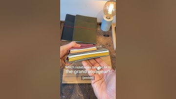 [tutorials] which notebooks can you fit in the grand voyageur [pocket]? 🤩 #leatherjournal