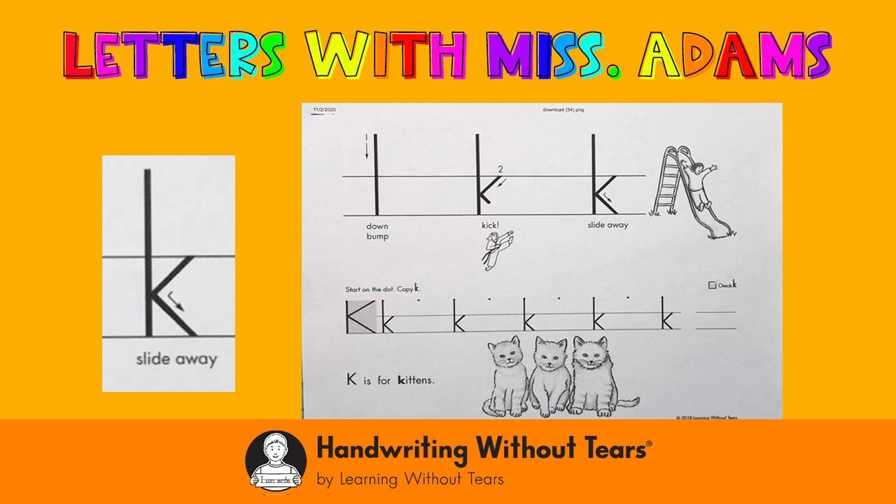 Handwriting Without Tears - Lowercase k 