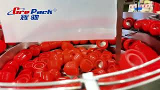 Trigger caps, pump cap car wax bottle automatic 2 head tracking capping machine for US customer Profile