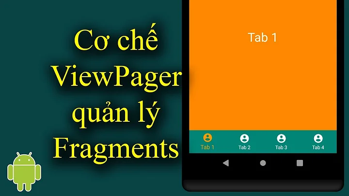 Cơ chế ViewPager quản lý Fragments trong Android - [Android Tutorial - #35]