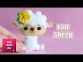 DIY: Cute Sheep Felt Plush | Kawaii Crafts | Easter Crafts.