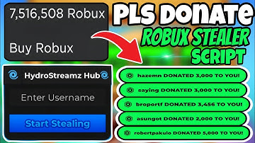 [BEST 🤑]: PLS DONATE ROBUX STEALER SCRIPT | KEYLESS | NEW UPDATE | NO LAG | EASY TO USE (fast robux)