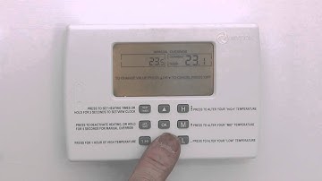Video: How to manually set your Myson thermostat