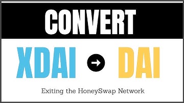 How To Convert XDAI to DAI