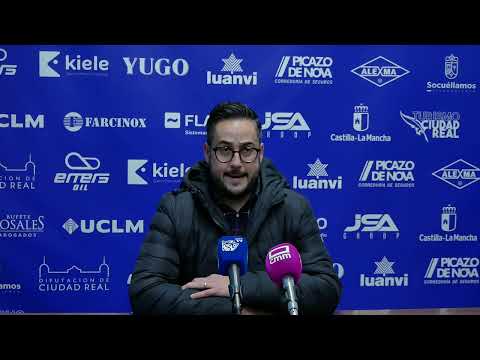Rueda de prensa de Sergio Campos, tras la victoria ante el Melilla