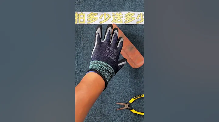 Double-layer dipped wear-resistant gloves #gloves#labor protection gloves#workWear-resistant gloves