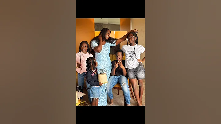Nigerian Actress Mercy Johnson's children celebrate their mum on her birthday.so adorable.