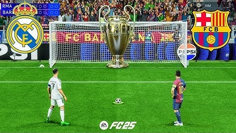 Barcelona vs Real Madrid – FIFA 25 | UCL Final | Penalty Shootout | Messi vs Ronaldo