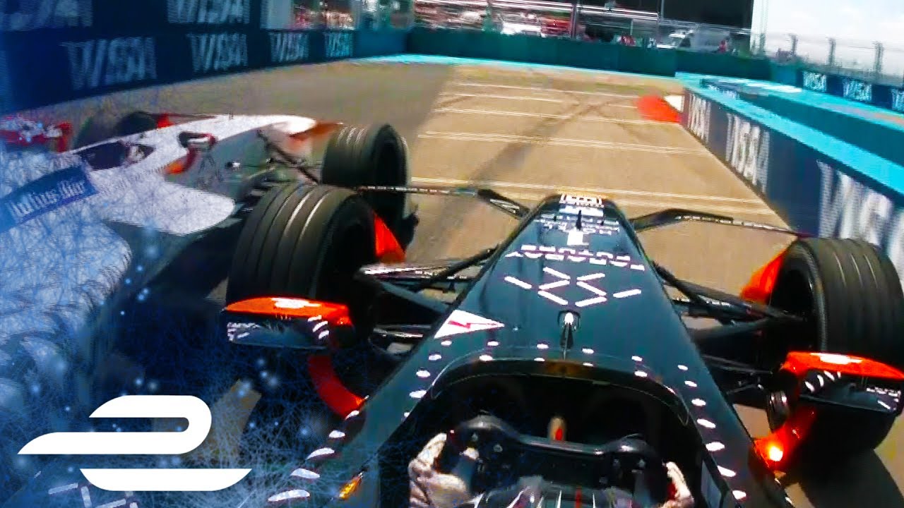 crashes on air 30+ Overtakes Compilation! Qualcomm New York City ePrix Race 1&2 - Formula E