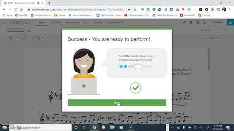 How to submit an assignment on SmartMusic.