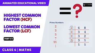 Highest common factor - HCF | Lowest common multiple - LCM | Part 1/3 | English | Class 6 Maths