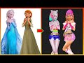 Elsa Anna Frozen Glow Up | Transformation Cartoon Fashion