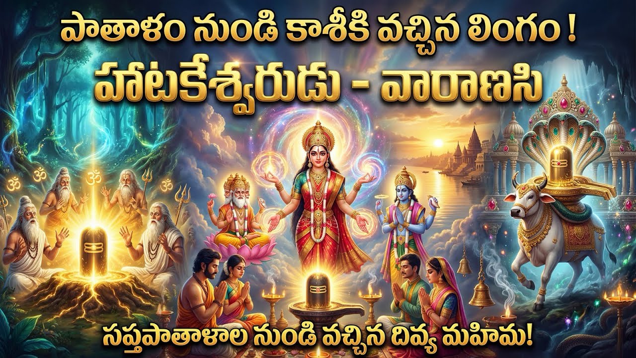 హాటకేశ్వరుడి దివ్యమహిమ | సప్తపాతాళాల నుంచి వచ్చి ప్రతిష్టించిన లింగం | #కాశీమహిమ | Ancient Kashi 