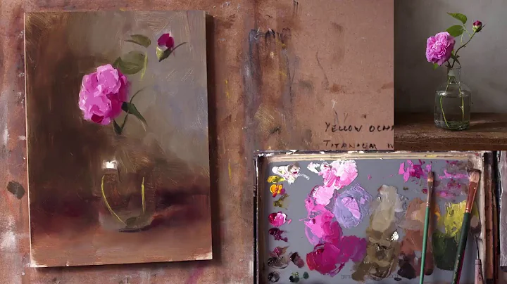 Painting live: The First Rose of Summer