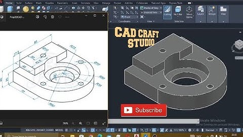 AutoCAD 3D Tutorial for Beginners | How to Model a Mechanical Base Step-by-Step