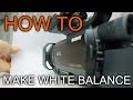 How to set White Balanc WB witch Sony Camcorder NX80