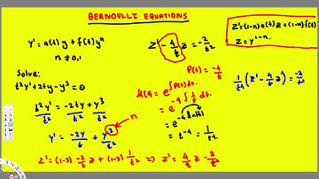 Bernoulli Equation for Differential Equations #1 - Differential Equations