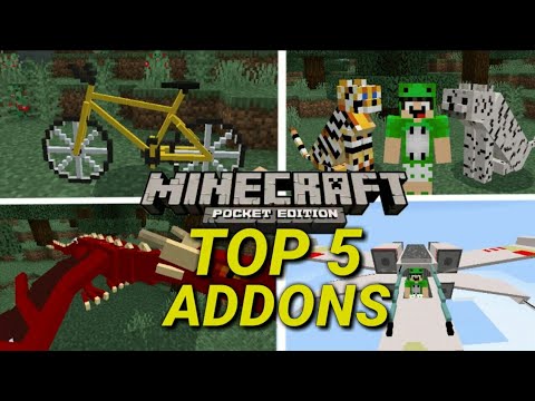 ⭐TOP 5 MELHORES ADDONS PARA SERIE SURVIVAL NO MINECRAFT PE 1.12.1/1.13. ...