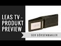 Leas tv der brsenmakler  ultra slim vintage wallet geldbrse braun used look geldbeutel