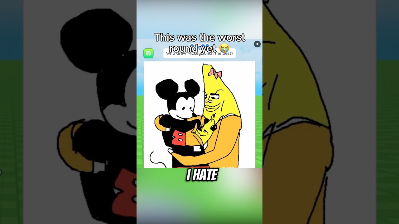 MICKEY plays DRAW ME pt. 6 ✏️😭 #roblox #funny