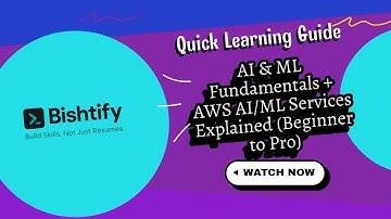 AI & ML Fundamentals + AWS AI/ML Services Explained (Beginner to Pro)