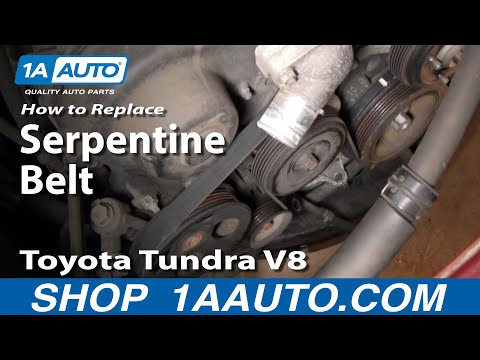 How to Replace Serpentine Belt 00-02 Toyota Tundra V8