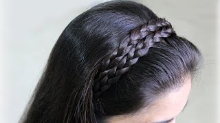 Beautiful Hairstyle for hair band hairstyles | How to make Braids Hairstyles  | Hair style party - YouTube