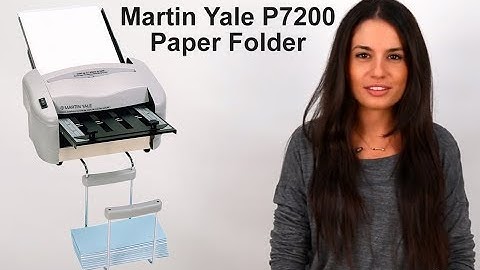 How to Use the Martin Yale P7200 Paper Folding Machine
