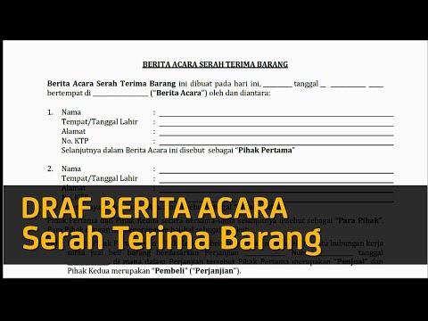 Contoh Surat Berita Acara Pengembalian Barang Rusak Contoh Seputar Surat