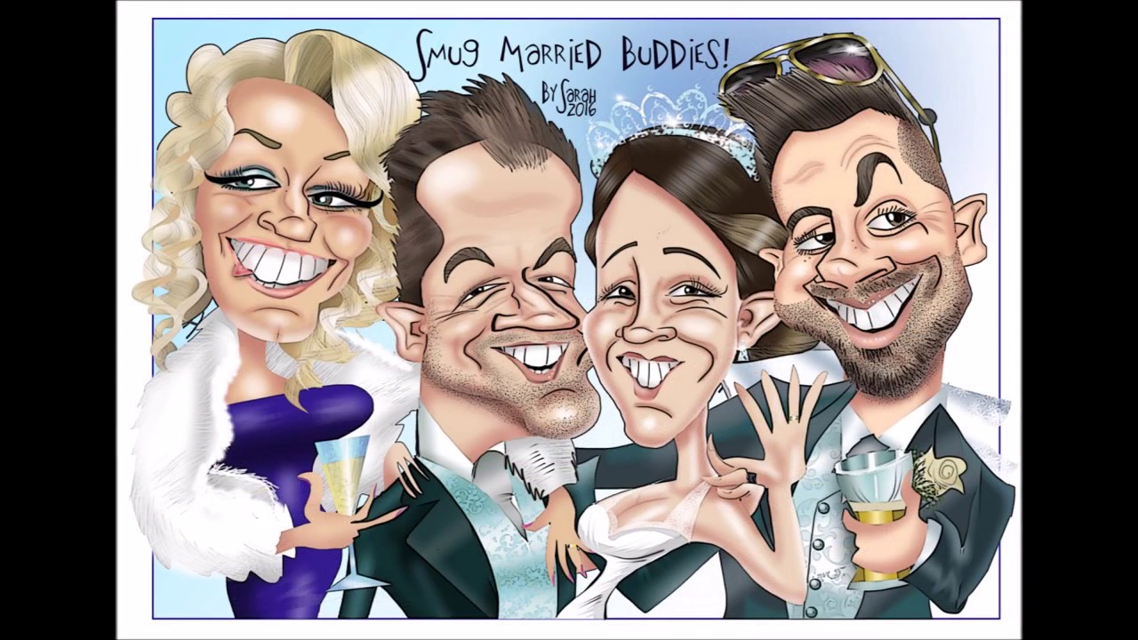 Wedding Caricatures by Sarah Bailey Cartoons