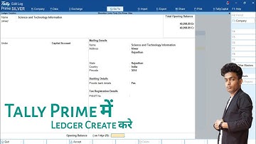 How To Create Ledgers in Tally Prime || Tally Prime Me Leader Kaise Banaye