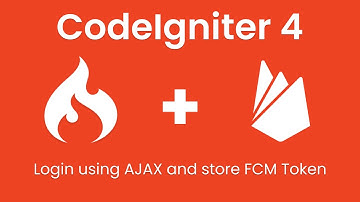 AJAX Login & Firebase Push Notifications in Codeigniter 4 - The Easiest Way!