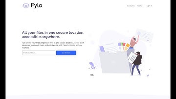 2025 Frontend mentor Fylo landing page with two column layout page solution using web components