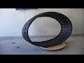 DIY rubber tracks made form old car tyre  - for kids excavator