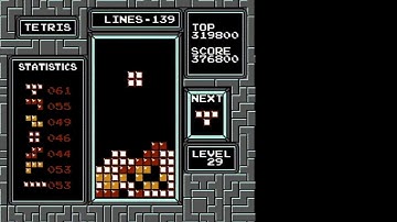 NES Tetris - 595,040 on Level 29 Start