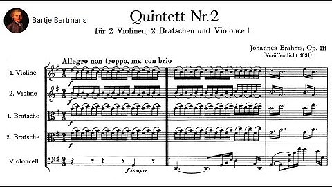 Johannes Brahms - String Quintet No. 2, Op. 111 (1890)