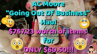 AC Moore | &quot;Going Out Of Business&quot; Haul | $767.23 worth of items for ONLY $60.50!!!😱😱😱