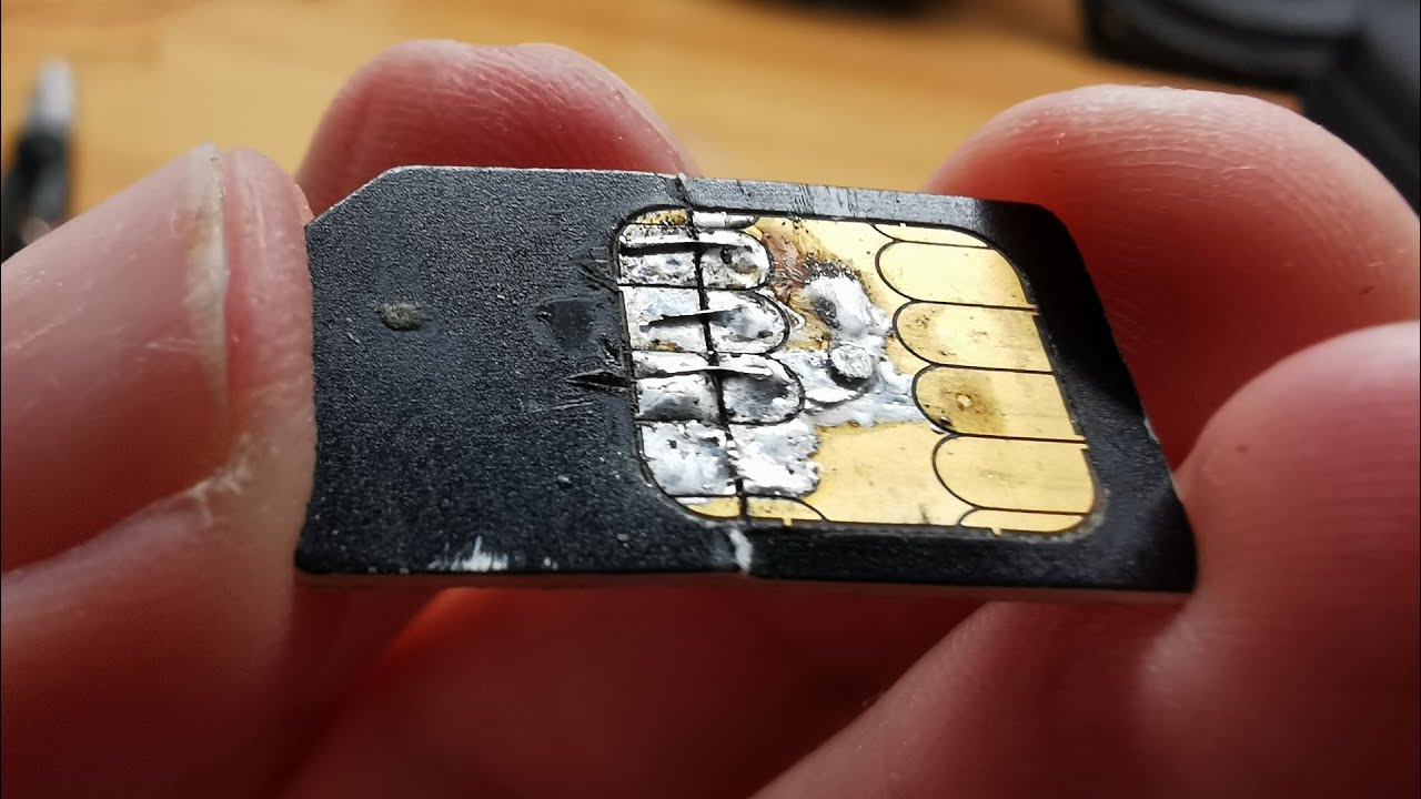 Recovering The Contact Numbers From A Sim Card Broken In Half By An