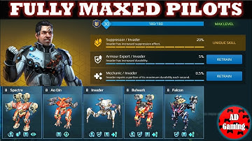 War Robots - Fully Maxed Pilots And Anti Control Gameplay