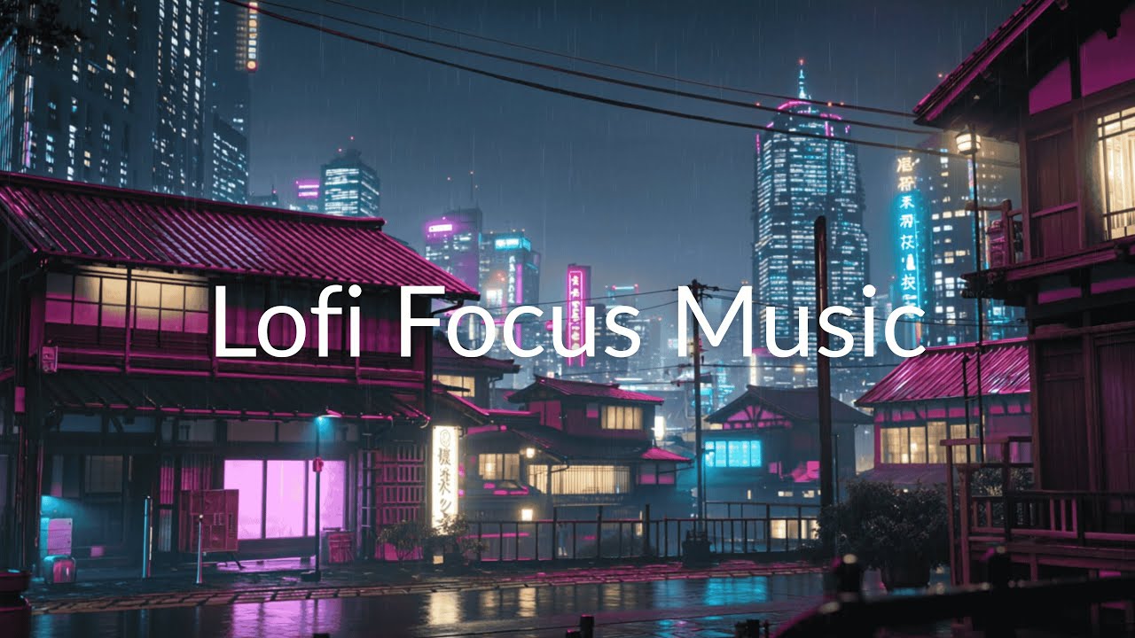 Japanese Rainy Night Lofi | Neon Skyline