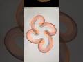 Triskel nordique à 4 branches orange et bleu.#spirographfrs #asmr #spirograph #triskelion #fr #art