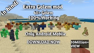 | Many b Golem Mod 🎉 Download MCPE | 40+New Golem Download in Minecraft PE screenshot 2