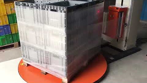 Hennopack semiauto pallet stretch wrapper packing machine