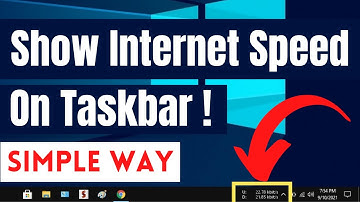 How to Show Internet Speed on Taskbar in Windows 10 | Simple & Quick Method 2021