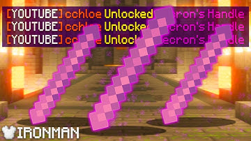 I DROPPED 3 HANDLES ON IRONMAN... before a scroll :( [Hypixel Skyblock]